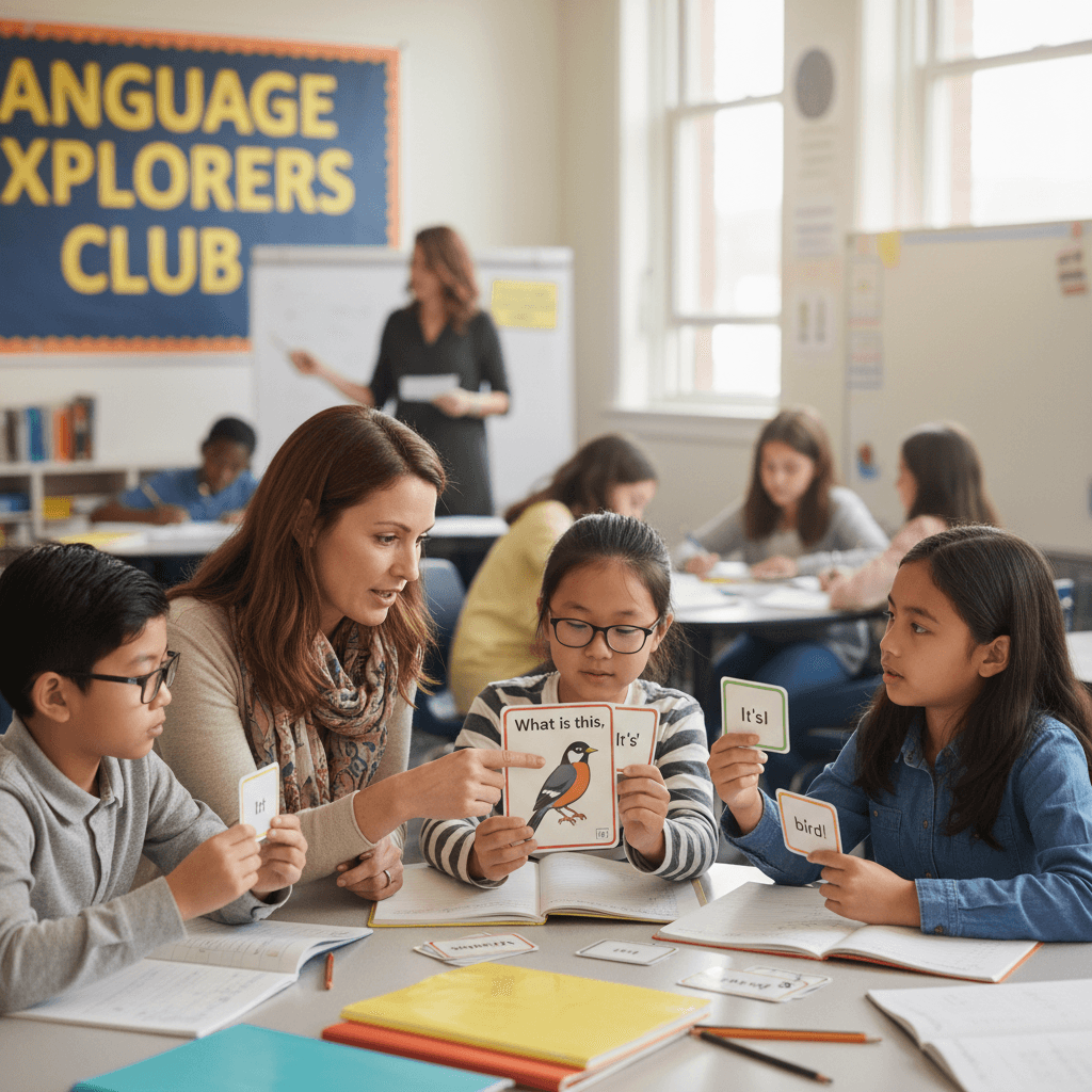 Small group ESL instruction with differentiated language support