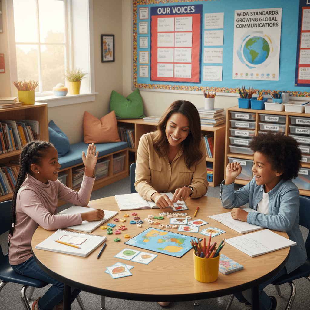 Small group ESL instruction with differentiated language activities